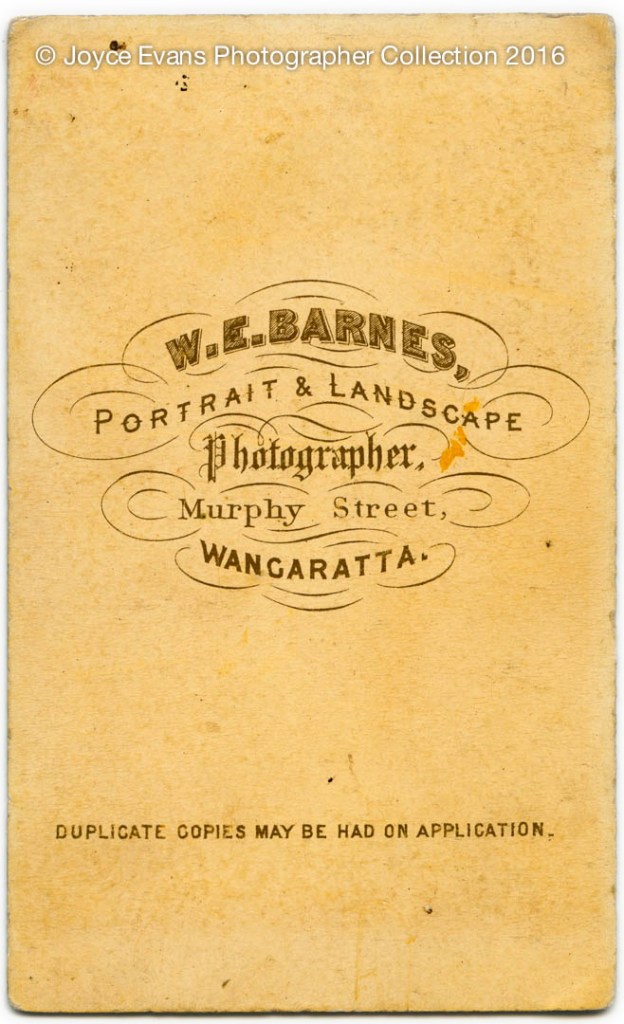 W. E. (William Edward) Barnes (Australian, 1841-1916) 'Steve Hart' (1859-1880) c. 1878 (verso)