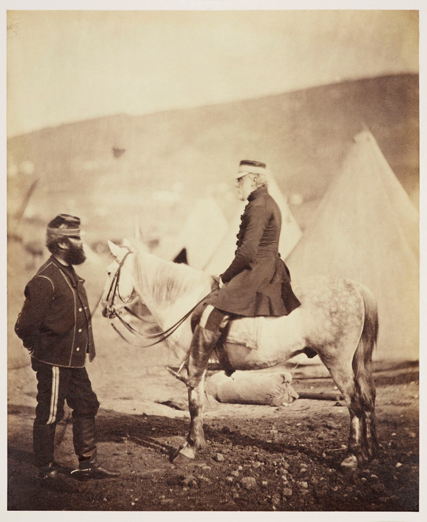 Roger Fenton (British, 1819-1869) 'General Scarlett and Colonel Low' Apr 1855