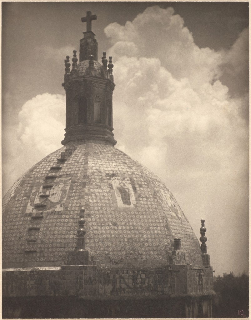 Clarence H. White (American, 1871-1925) 'Untitled [Dome of the Church of Our Lady of Carmen, San Ángel, Mexico]' 1925