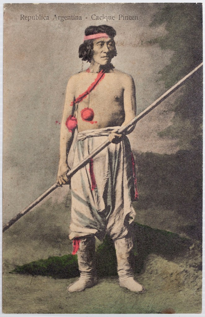 Antonio Pozzo (Argentinian born Italy, 1829-1910) 'Cacique Pincén' (Chief Pincén) negative 1878; print c. 1900