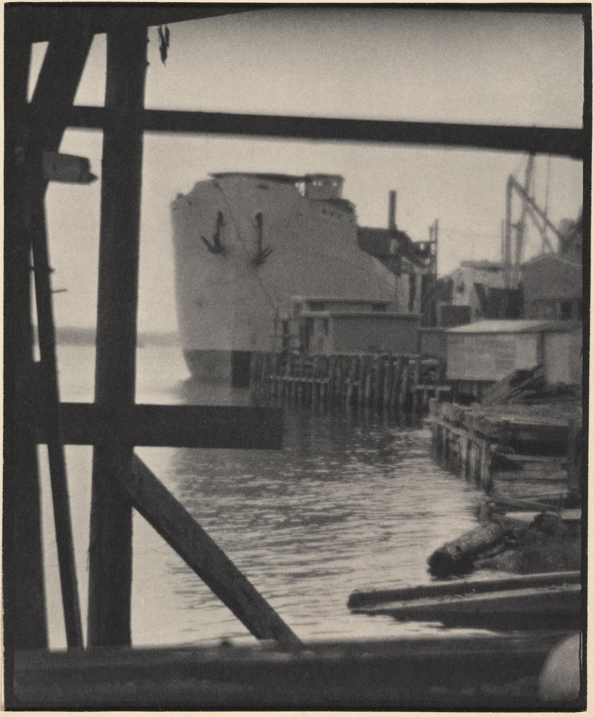 Clarence H. White (American, 1871-1925) Shipbuilding, Bath, Maine 1917