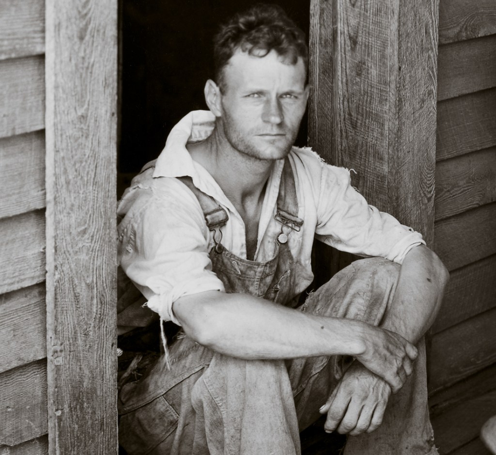 Walker Evans (American, 1903-1975) 'Floyd and Lucille Burroughs, Hale County, Alabama' 1936 (detail)