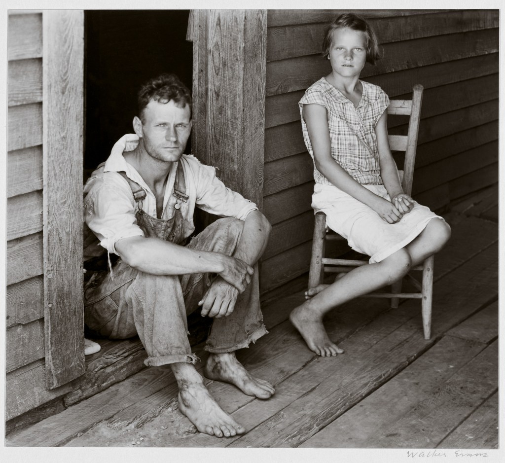 Walker Evans (American, 1903-1975) 'Floyd and Lucille Burroughs, Hale County, Alabama' 1936