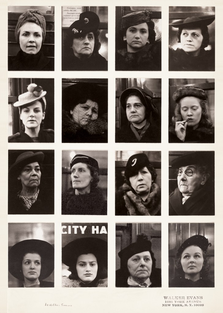 Walker Evans (American, 1903-1975) 'Subway Portraits' 1938-1941