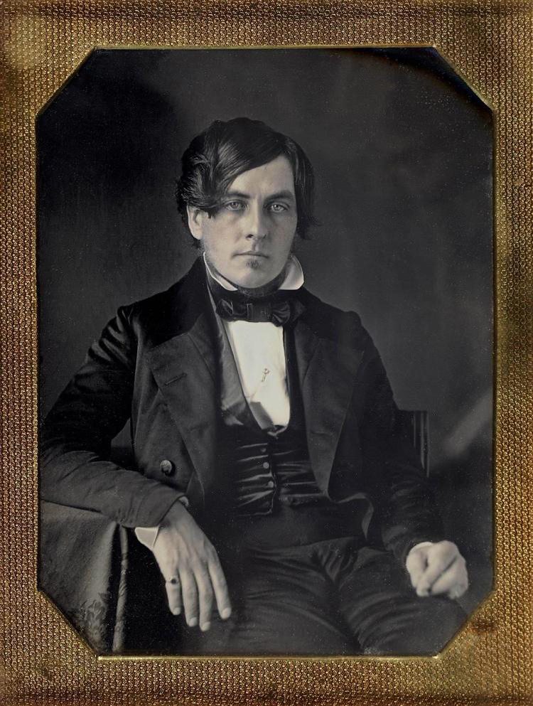 Unknown photographer (American) 'Untitled [Handsome man with fifth finger ring]' c. 1850s
