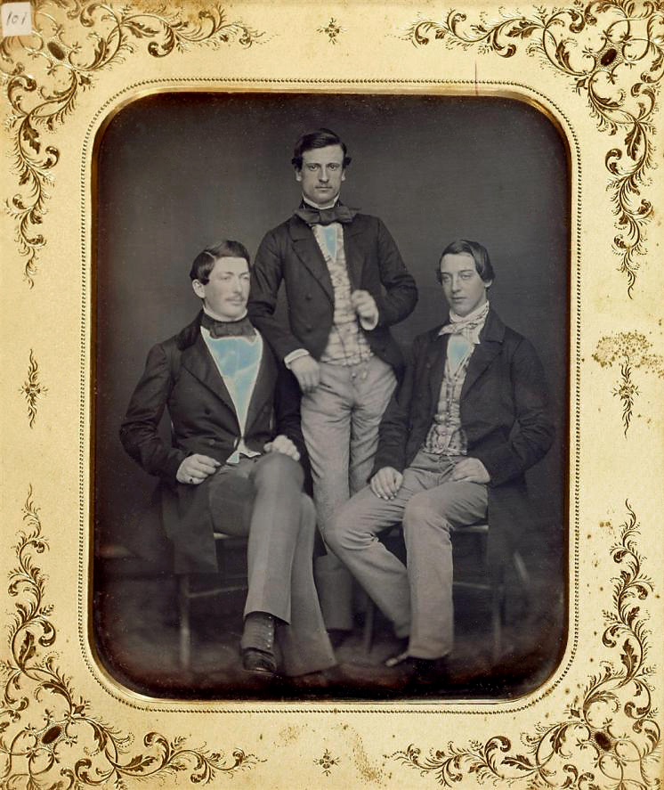 Unknown photographer (American) 'Untitled [Group of three men]' c. 1850