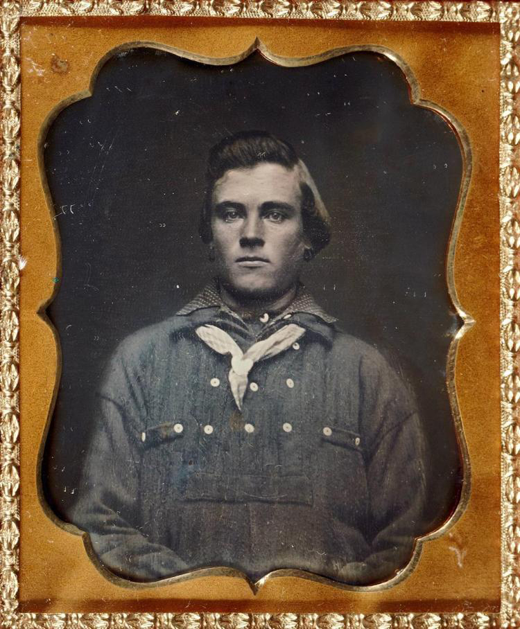 Unknown photographer (American) 'Untitled [Man, possibly a sailor, wearing hoop earrings]' Nd