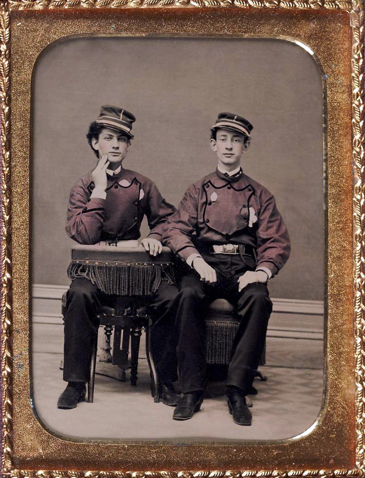 Unknown photographer (American) 'Untitled [Two firemen]' c. 1850-1860s