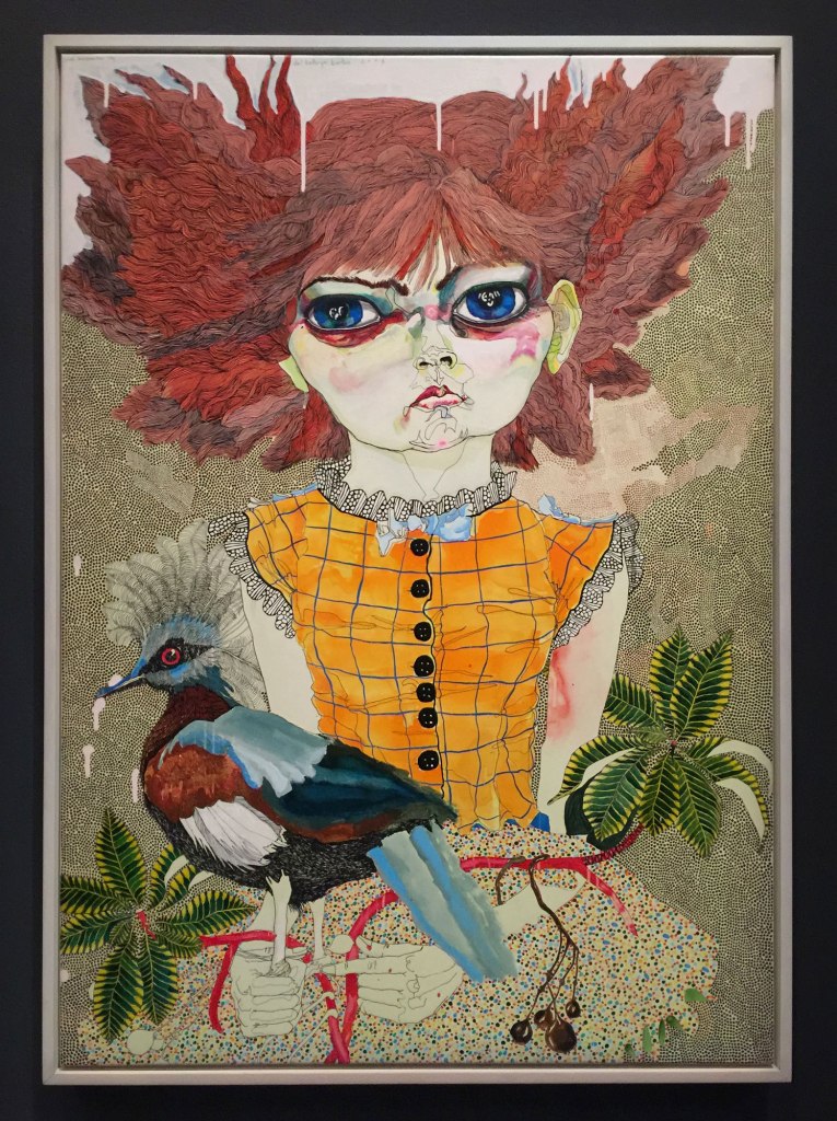 Del Kathryn Barton (Australian, b. 1972) 'girl #8' 2004 (installation view)