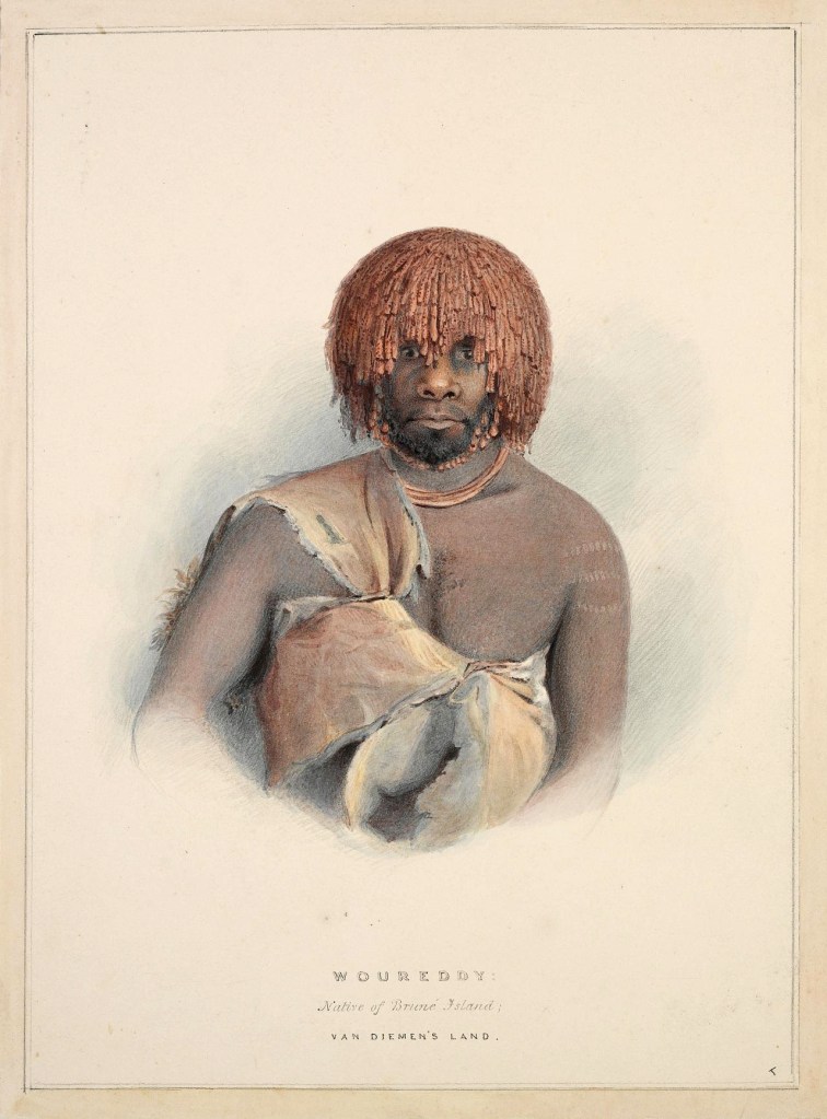 Thomas Bock (England 1790 - Australia 1855, Australia from 1824) 'Woureddy [Wurati]: Native of Bruné Island, Van Diemen's Land' c. 1837