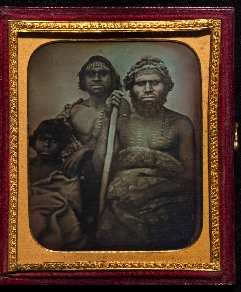 Douglas T. Kilburn (English-Australian, 1811-1871) 'No title (Group of Koori men)' c. 1847