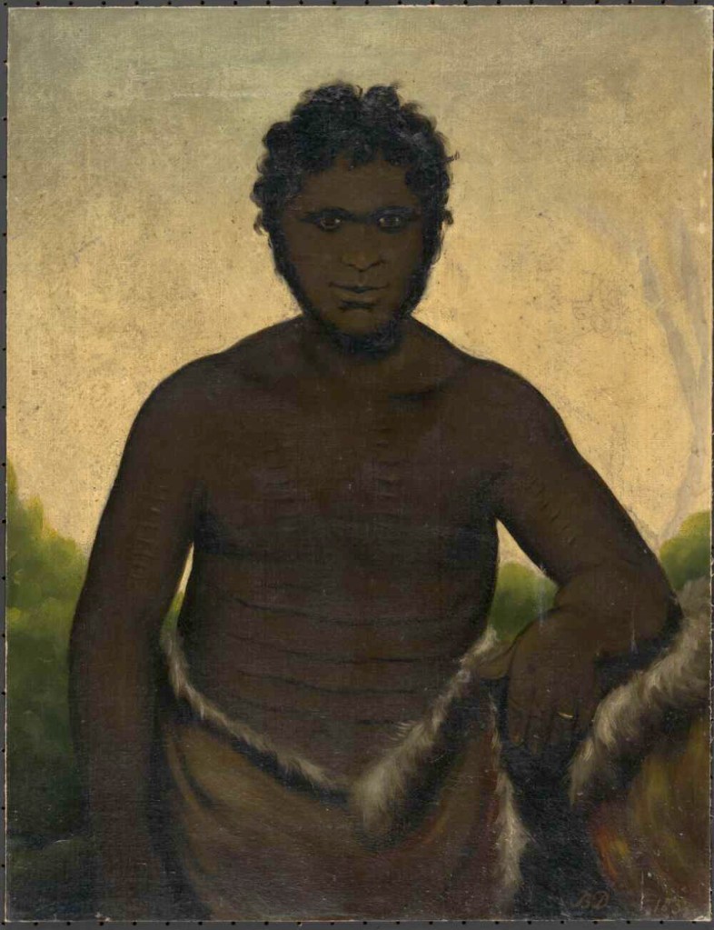 Benjamin Duterrau (England 1761 - Australia 1851, Australia from 1832) 'Tasmanian Aboriginal' 1837