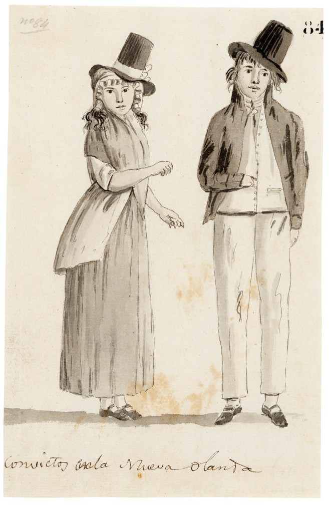 Juan Ravenet (Italy 1766 - Spain c. 1821) 'Convicts in New Holland (Convictos en la Nueva Olanda)' 1789-1794