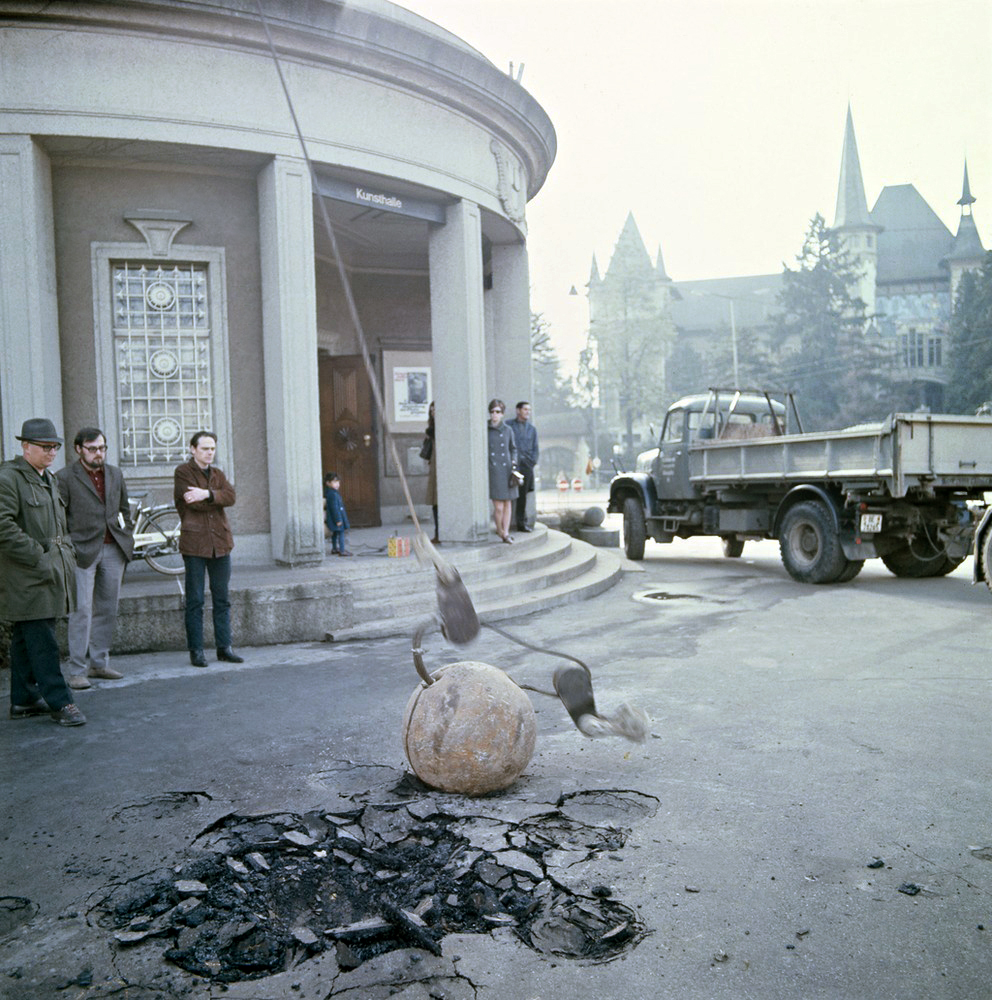 Balthasar Burkhard (Swiss, 1944-2010) 'Untitled (Michael Heizer, Berne Depression), Berne' 1969