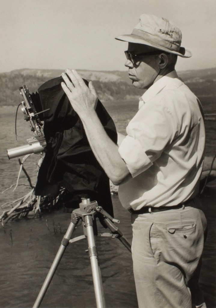 Maxwell Allara (American born Italy, 1906-1981) 'Untitled (Minor White During a Workshop)' 1959 from the exhibition 'In the Beginning: Minor White's Oregon Photographs' at the Portland Art Museum Phase 1, Dec 2017 - May 2018