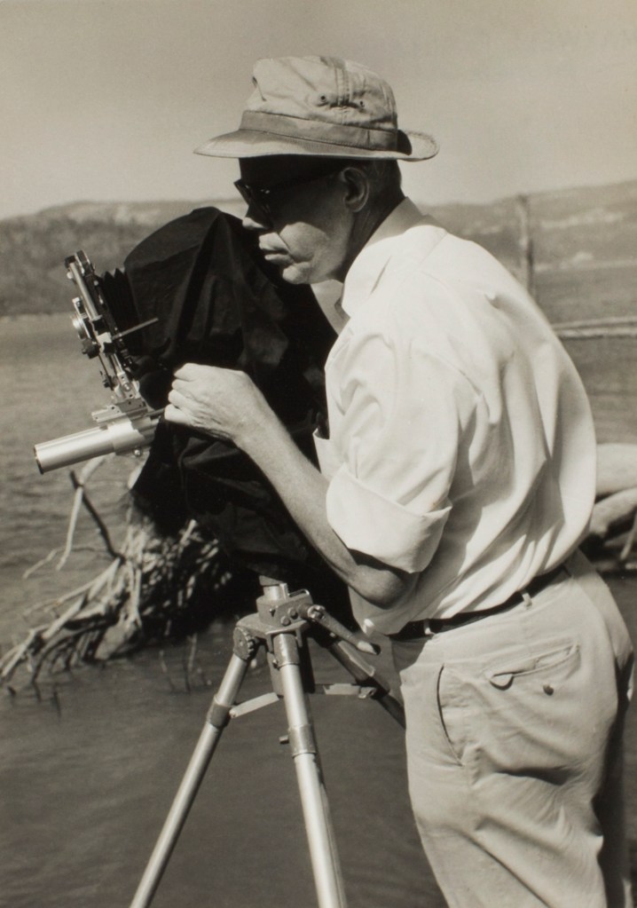 Maxwell Allara (American born Italy, 1906-1981) 'Untitled (Minor White During a Workshop)' 1959 from the exhibition 'In the Beginning: Minor White's Oregon Photographs' at the Portland Art Museum Phase 1, Dec 2017 - May 2018