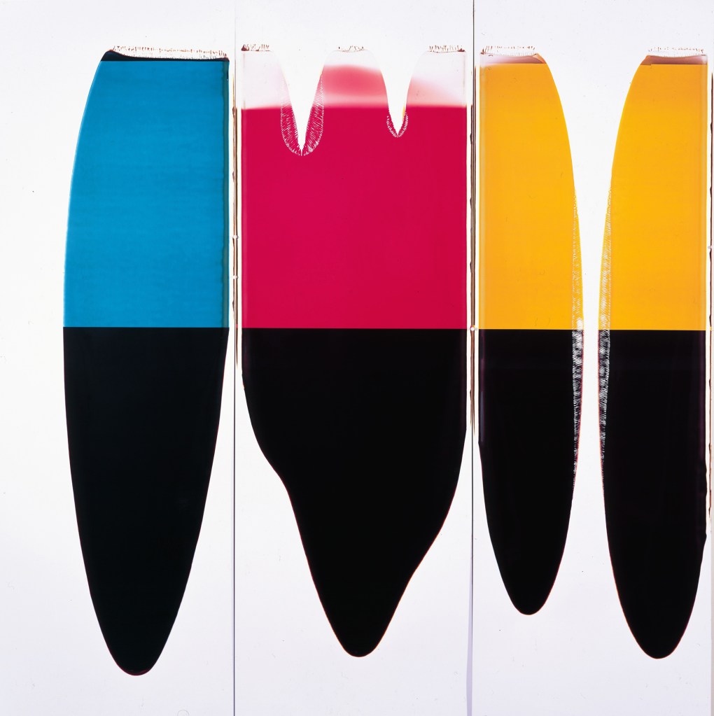 Ellen Carey (American, b. 1952) 'Pulls (CMY)' 1997