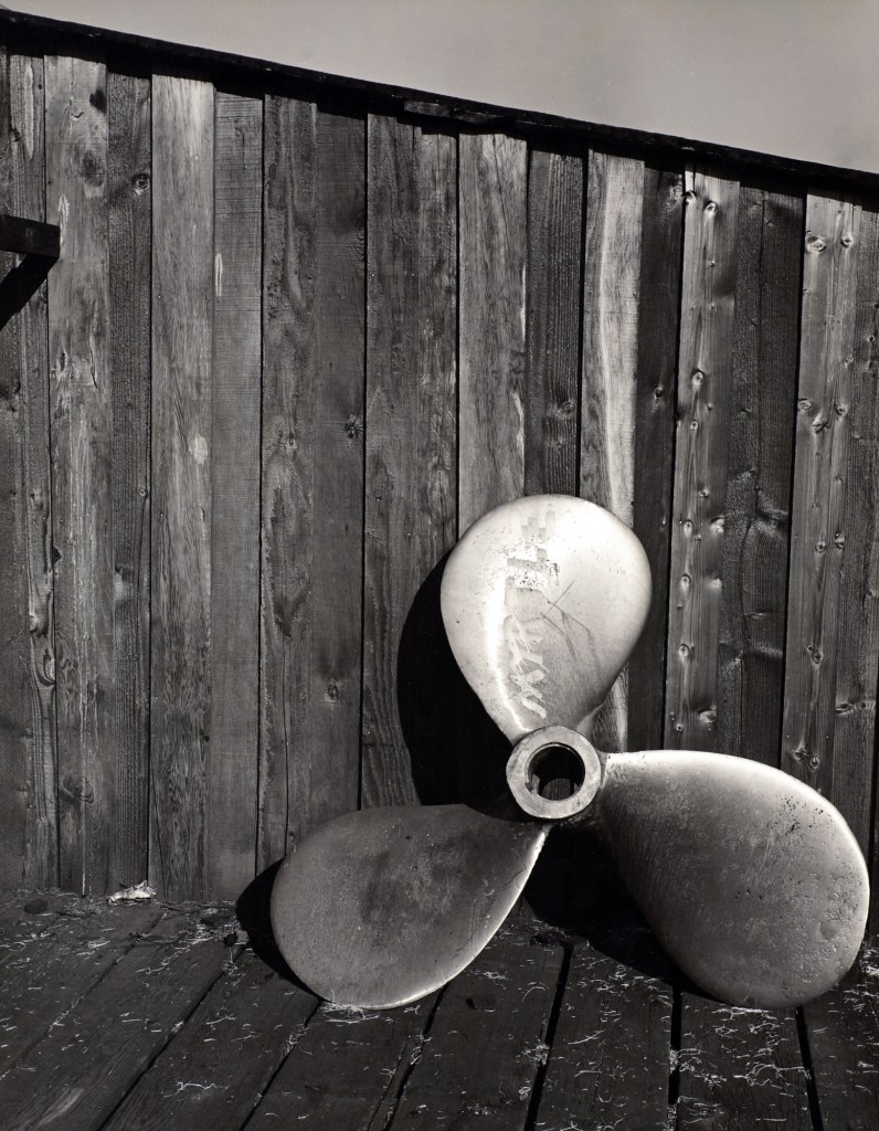 Minor White (American, 1908-1976) 'Untitled (Propeller)' c. 1939 from the exhibition 'In the Beginning: Minor White's Oregon Photographs' at the Portland Art Museum Phase 1, Dec 2017 - May 2018