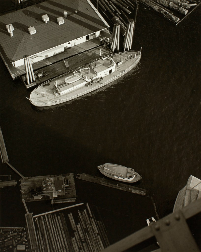 Minor White (American, 1908-1976) 'Boats at Dock' c. 1939