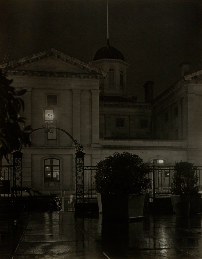 Minor White (American, 1908-1976) 'Pioneer Post Office and Portland Hotel Gate' c. 1939