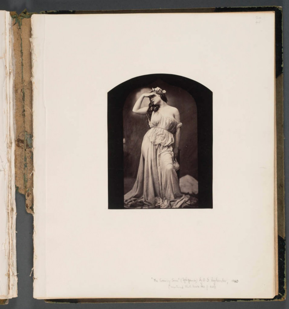 Oscar Rejlander (British born Sweden, 1813-1875) 'The Evening Sun (Iphigenia)' c. 1860