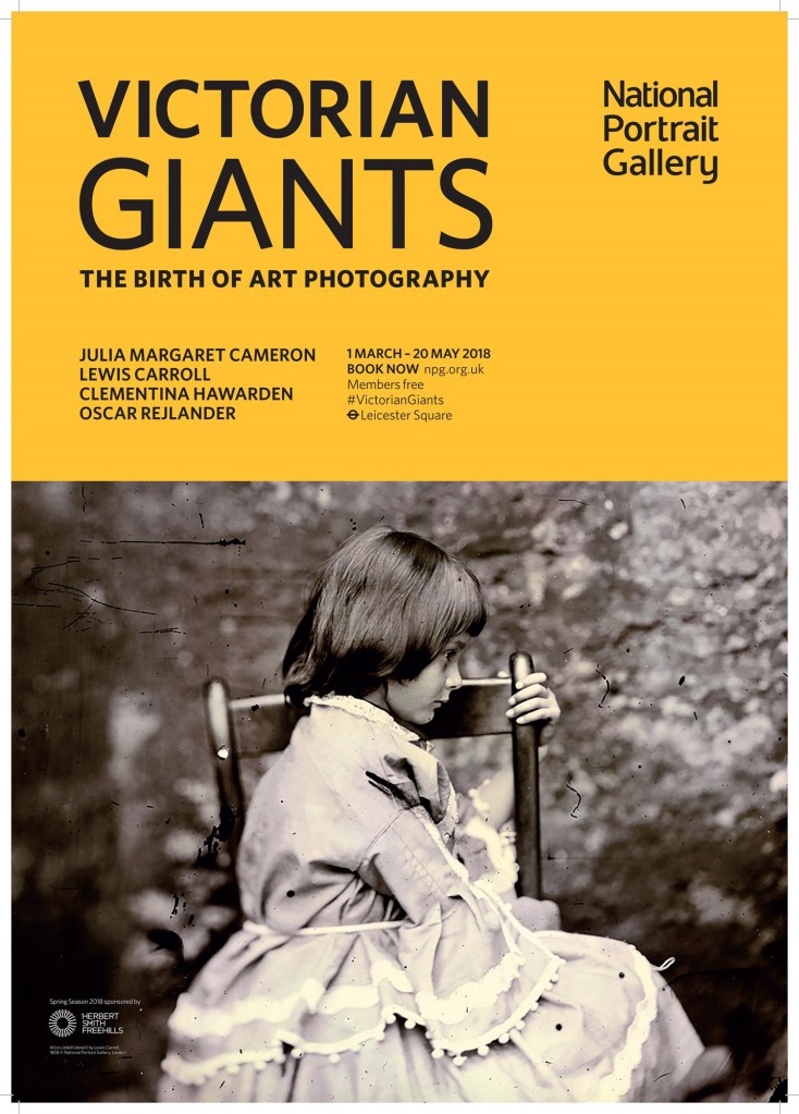 Poster for the exhibition 'Victorian Giants: The Birth of Art Photography' at the National Portrait Gallery, London