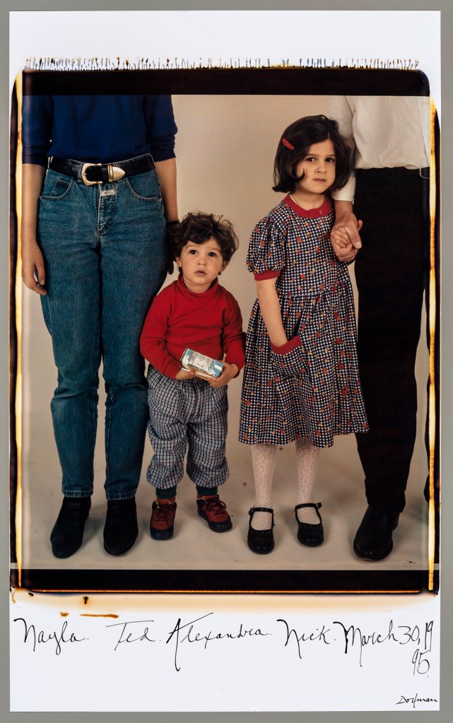 Elsa Dorfman (American, b. 1937) 'Nayla, Ted, Alexandra, Nick, March 30, 1995' 1995