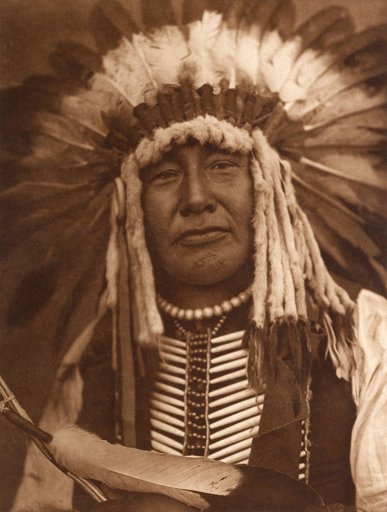 Edward S. Curtis (American, 1868-1952) 'Yellow Owl - Mandan' c. 1908 from 'Edward S. Curtis (1868-1952) – The North American Indian' List of Large Plates Supplementing Volume V