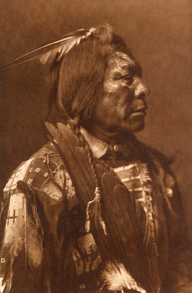Edward S. Curtis (American, 1868-1952) 'Lone Flag – Atsina' c. 1908