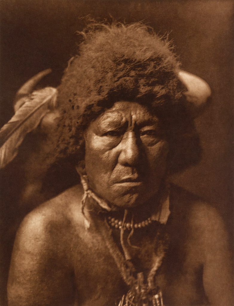 Edward S. Curtis (American, 1868-1952) 'Bull Neck – Arikara' c. 1908