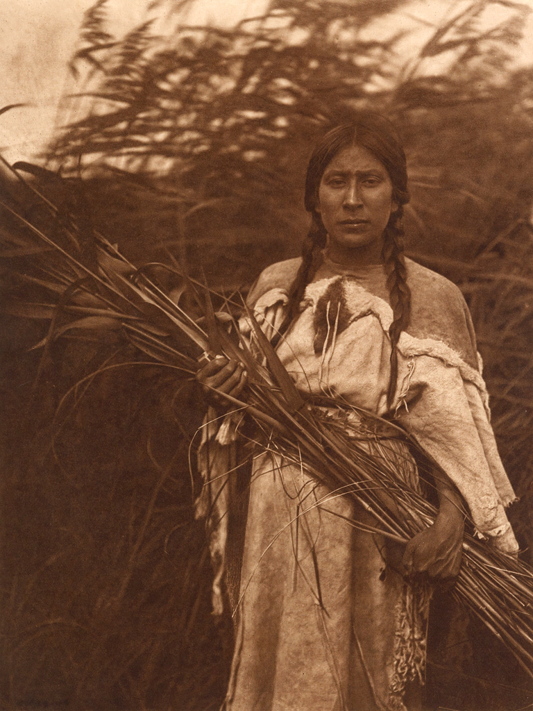 Edward S. Curtis (American, 1868-1952) 'The rush gatherer' c. 1908