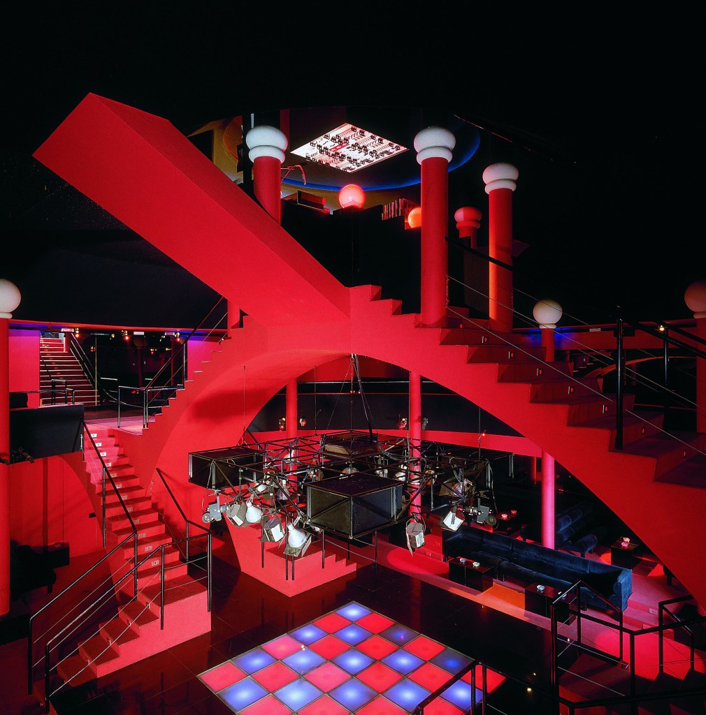 Discotheque Flash Back, Borgo San Dalmazzo c. 1972 from the exhibition 'Night Fever. Designing Club Culture 1960 – Today' at the Vitra Design Museum, Basel, Germany, March - Sept, 2018