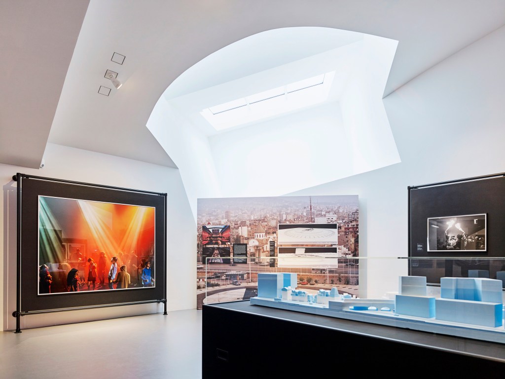 Installation view of the exhibition 'Night Fever. Designing Club Culture 1960 - Today' at the Vitra Design Museum 2018