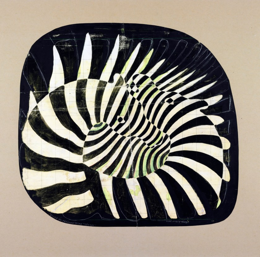 Victor Vasarely. 'Cébras - Estudio precinético' (Zebras. Prekinetic Study) 1939