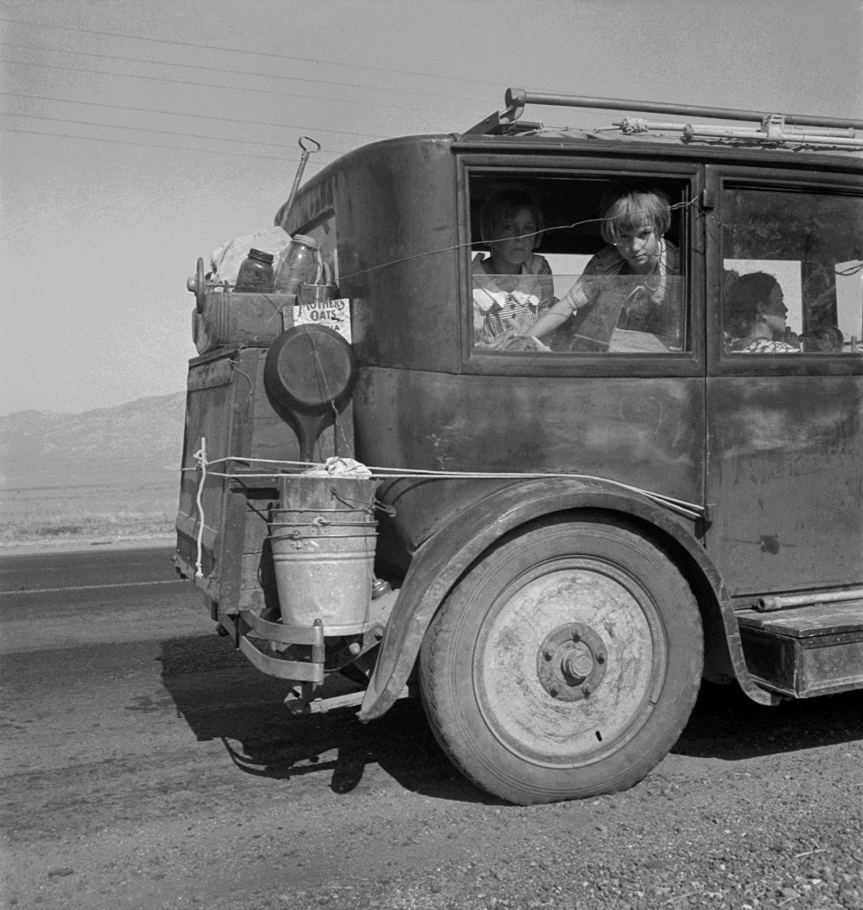 Dorothea Lange (American, 1895-1965) 'Cars on the Road' August 1936 Dorothea Lange (American, 1895-1965) 'Cars on the Road' August 1936
