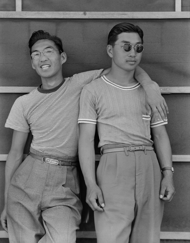 Dorothea Lange (American, 1895-1965) 'Sacramento, California. College students of Japanese ancestry' 1942 Dorothea Lange (American, 1895-1965) 'Sacramento, California. College students of Japanese ancestry' 1942