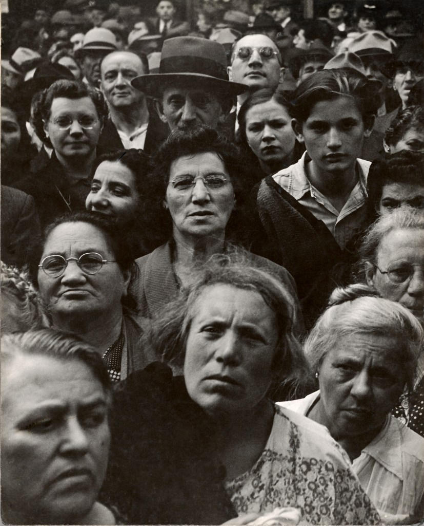 Lisette Model (American born Austria, 1901-1983) '[War Rally]' 1942