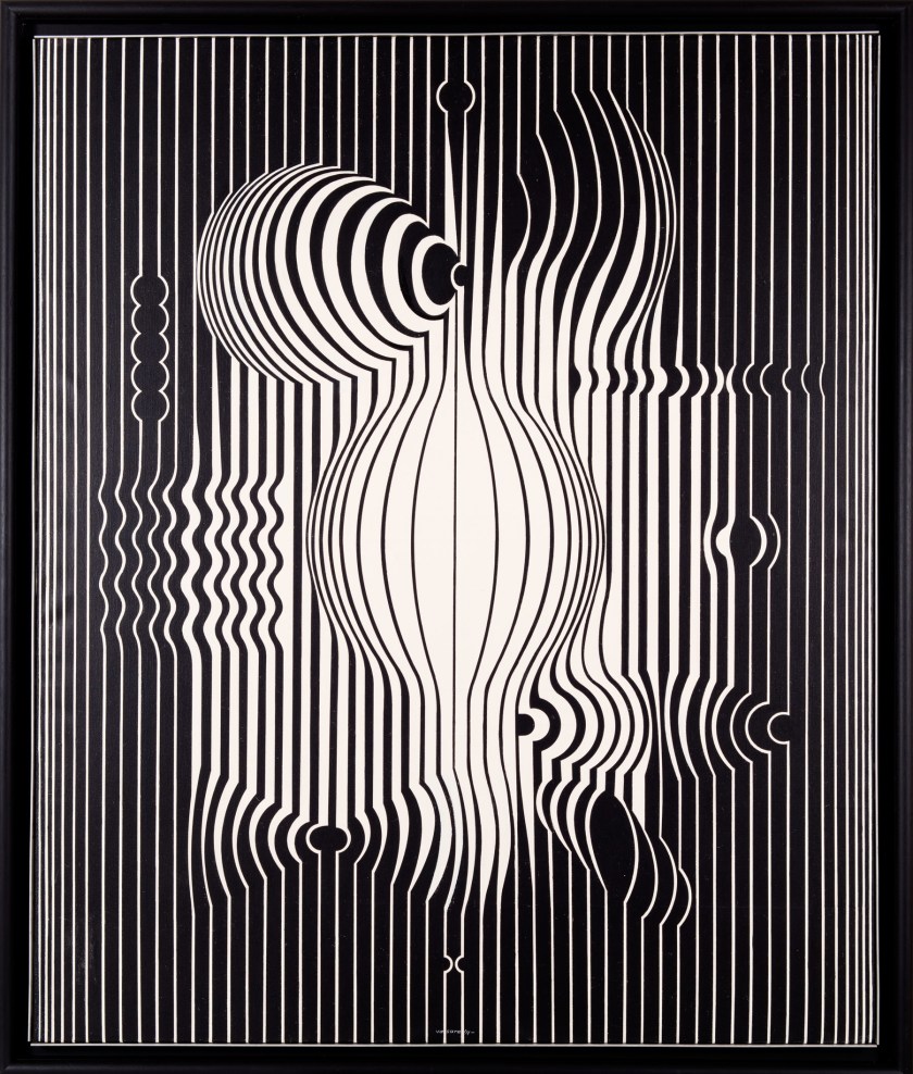 Victor Vasarely. 'Manipur–negativo' (Negative Manipur) 1971