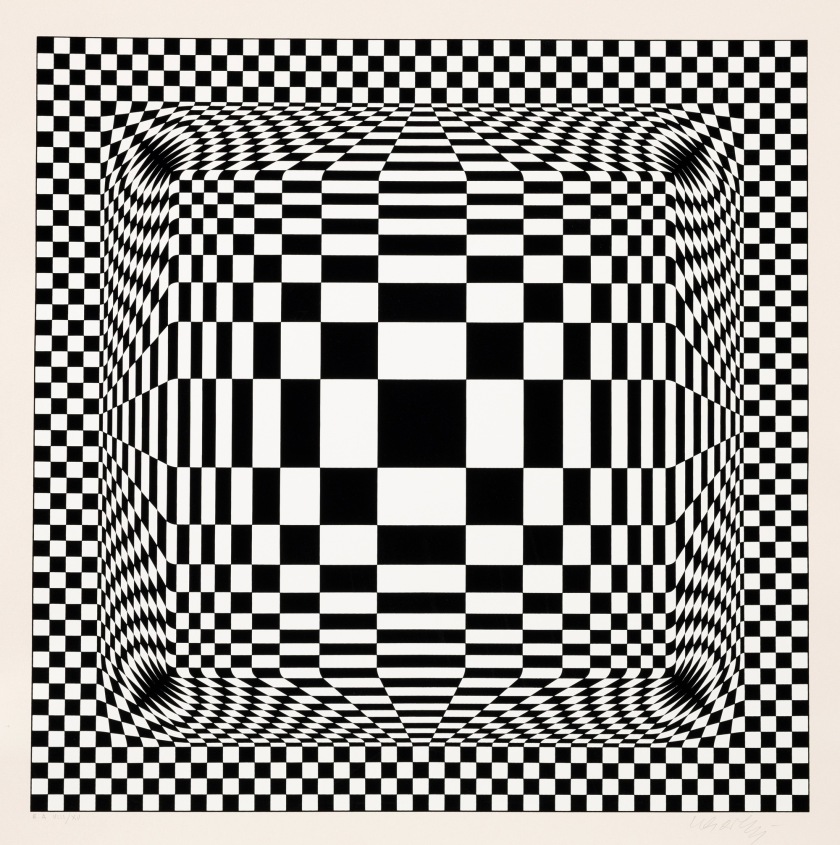 Victor Vasarely (Hungarian-French, 1906-1997) 'Nora-Dell' 1974-1979