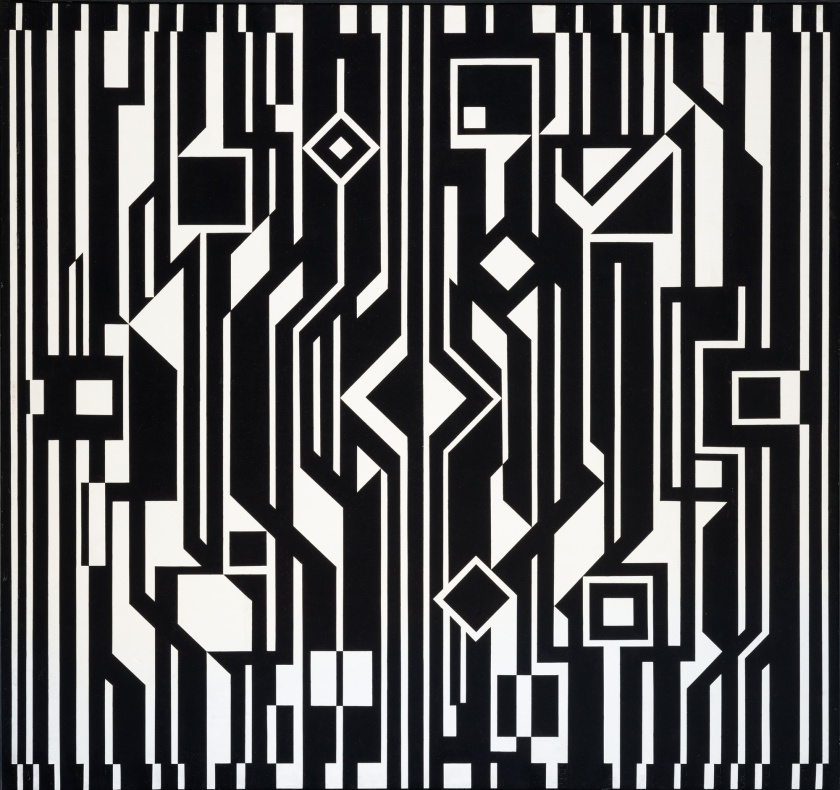 Victor Vasarely (Hungarian-French, 1906-1997) 'Gixeh' 1955-1962 