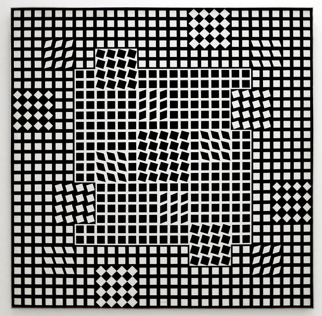 Victor Vasarely (Hungarian-French, 1906-1997) 'Tlinko-F' 1956-1962