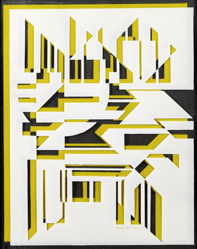 Victor Vasarely (Hungarian-French, 1906-1997) 'Transparence-XIII' 1952 Victor Vasarely (Hungarian-French, 1906-1997) 'Transparence-XIII' 1952