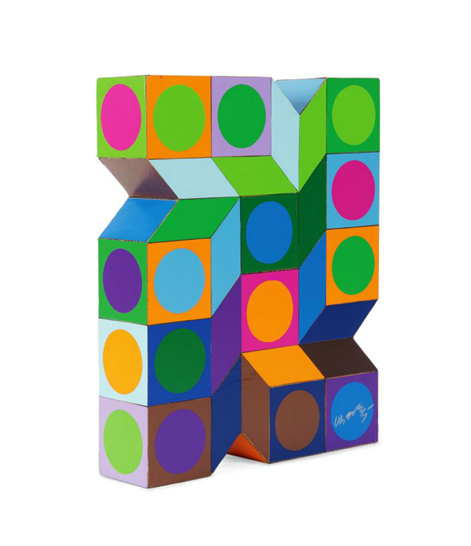 Victor Vasarely (Hungarian-French, 1906-1997) 'Tridim- HH' 1972 Victor Vasarely (Hungarian-French, 1906-1997) 'Tridim- HH' 1972