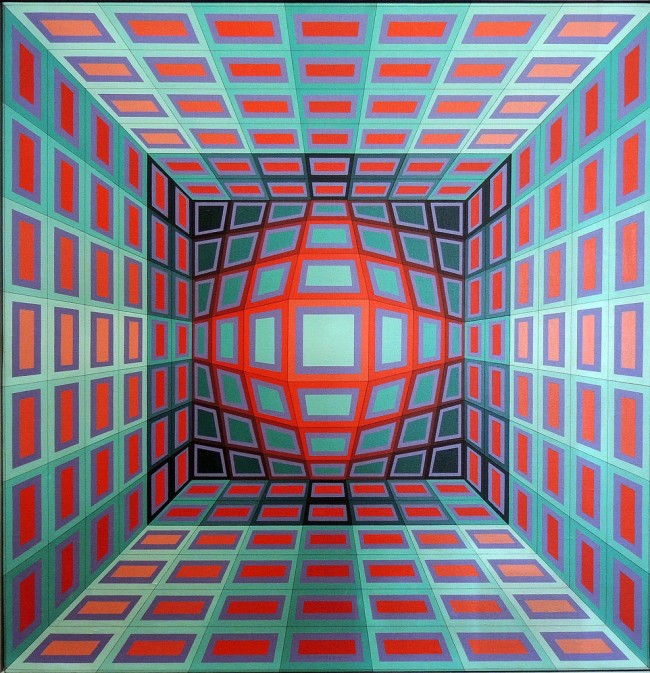 Victor Vasarely (Hungarian-French, 1906-1997) 'Yllus' 1978