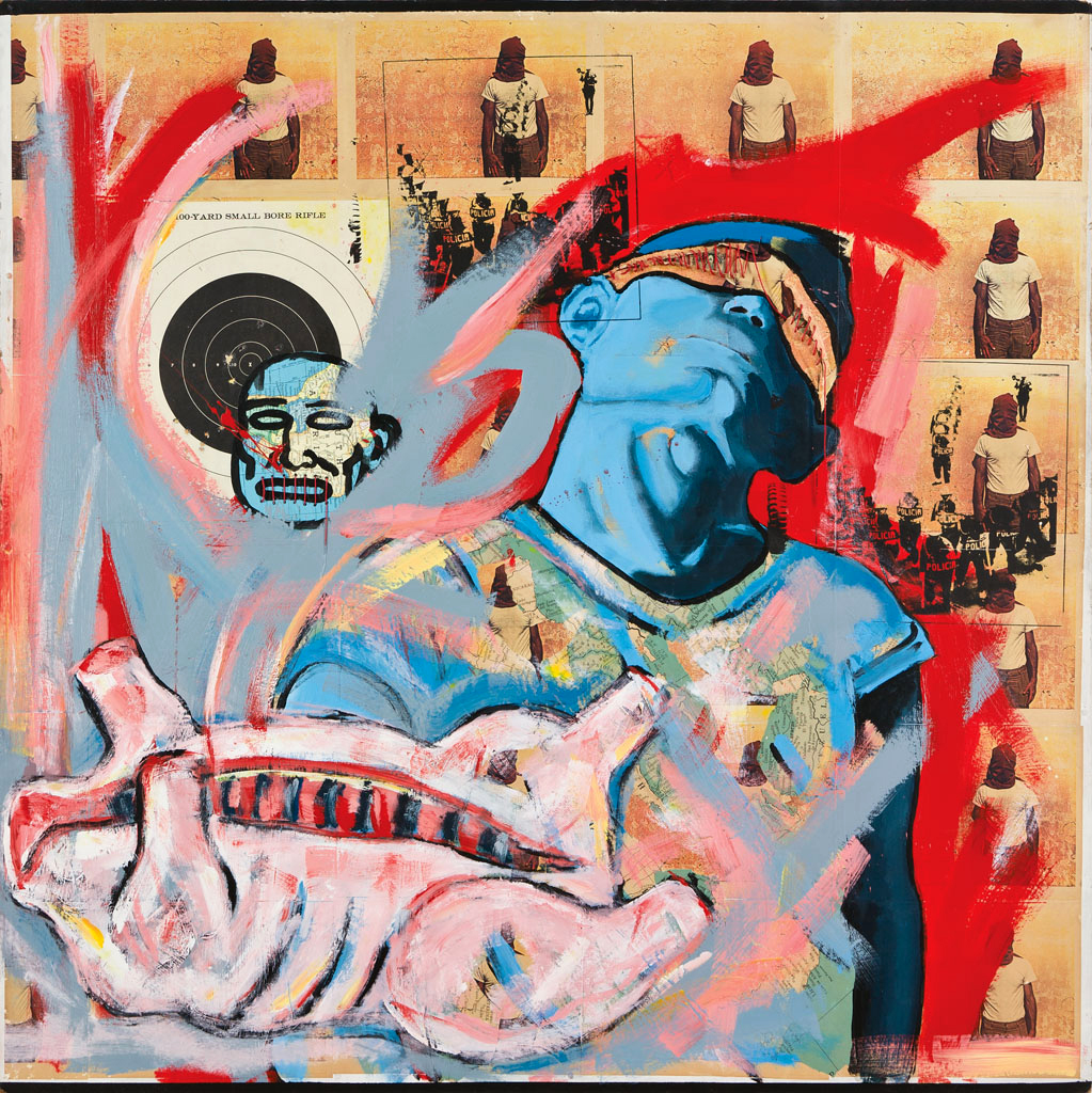 David Wojnarowicz (American, 1954-1992) 'I Use Maps Because I Don't Know How to Paint' 1984