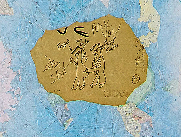 David Wojnarowicz (American, 1954-1992) 'Fuck You Faggot Fucker' 1984 (detail)