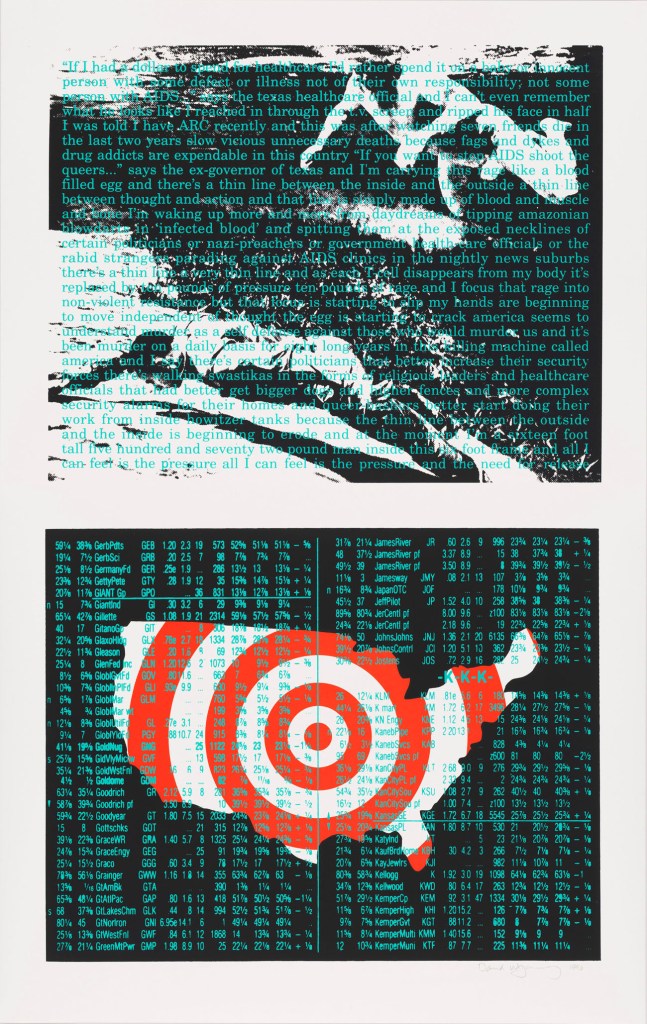 David Wojnarowicz (American, 1954-1992) 'Untitled (Act-Up)' 1990