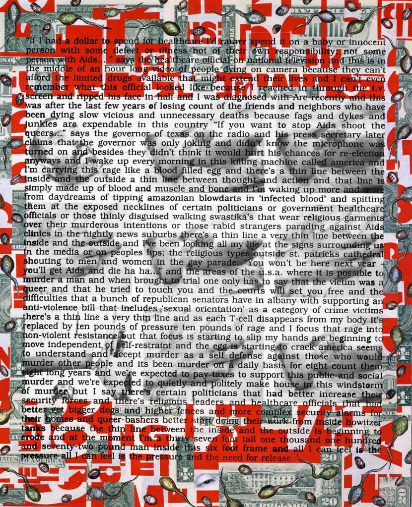 David Wojnarowicz (American, 1954-1992) 'Untitled (Hujar Dead)' 1988-1989