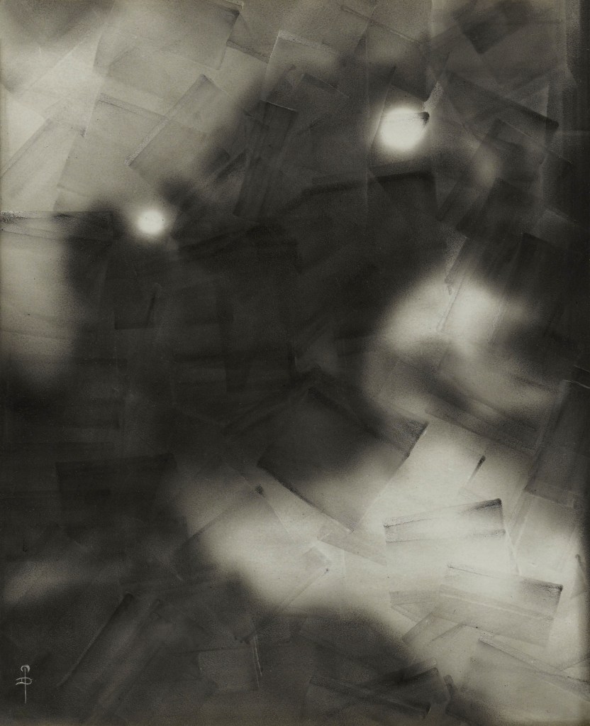 Pierre Dubreuil (French, 1872-1944) 'Interpretation of Picasso, The Railway' 1911 from the exhibition 'Shape of Light: 100 Years of Photography and Abstract Art' at Tate Modern, London, May - Oct, 2018 Pierre Dubreuil (French, 1872-1944) 'Interpretation of Picasso, The Railway' 1911 from the exhibition 'Shape of Light: 100 Years of Photography and Abstract Art' at Tate Modern, London, May - Oct, 2018