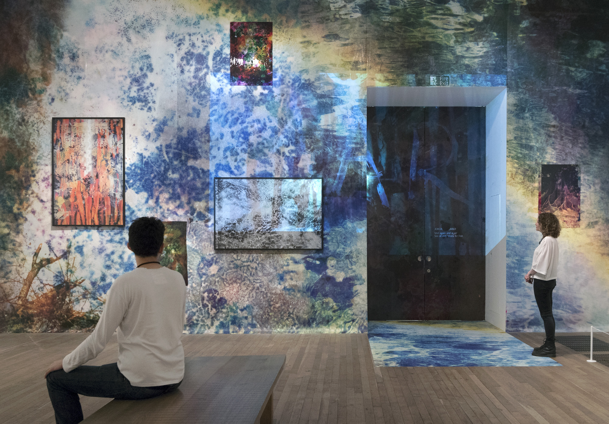 Installation view of the exhibition 'Shape of Light: 100 Years of Photography and Abstract Art' at Tate Modern, London showing the installation 'A Rock Is A River', 2018 by the artist Maya Rochat Installation view of the exhibition 'Shape of Light: 100 Years of Photography and Abstract Art' at Tate Modern, London showing the installation 'A Rock Is A River', 2018 by the artist Maya Rochat